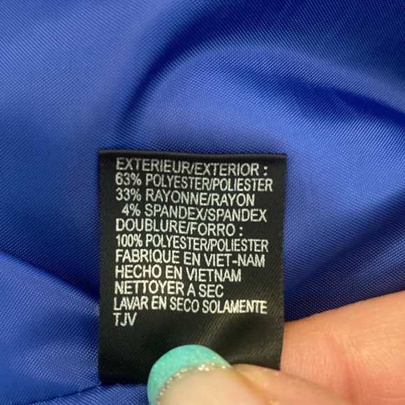 Tahari ASL Royal Blue Cropped Blazer - Picture 8 of 8